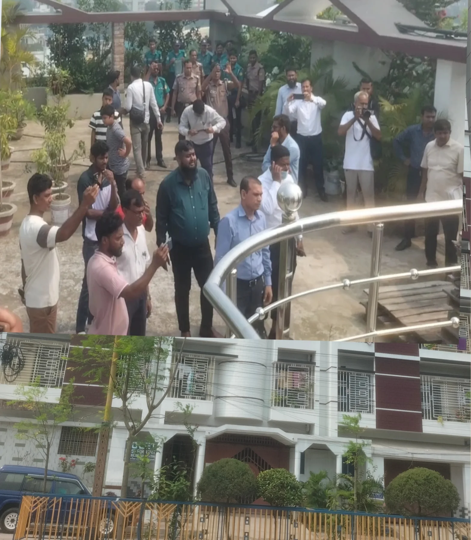 রাজশাহীতে ছাদে অবৈধ সুইমিংপুল,উচ্ছেদে গিয়ে হুমকির মুখে আরডিএ,চেয়ারম্যান