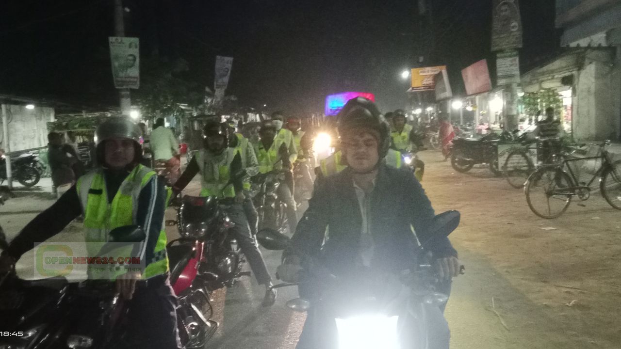 ঠাকুরগাঁওয়ের রাণীশংকৈলে লকডাউন ঘিরে পুলিশ মহড়া, নাশকতা রোধে প্রস্তুত প্রশাসন