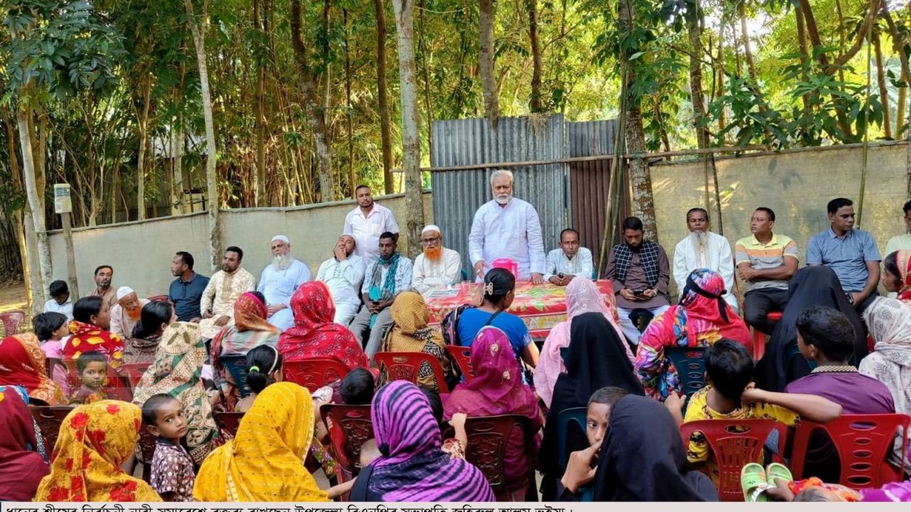 দুর্গাপুরে ধানের শীষের প্রচারণায়  নারী সমাবেশ