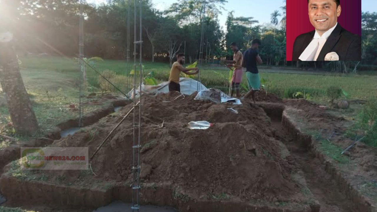 শ্মশানঘাটে মৃতদেহ রাখার ঘর নির্মাণের উদ্যোগ নিলেন : ব্যারিস্টার কায়সার কামাল