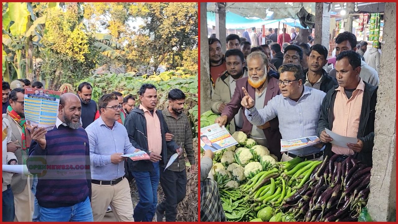 কাউনিয়া উপজেলা যুবদলের উদ্যোগে বেইলি ব্রিজ বাজারে লিফলেট বিতরণ