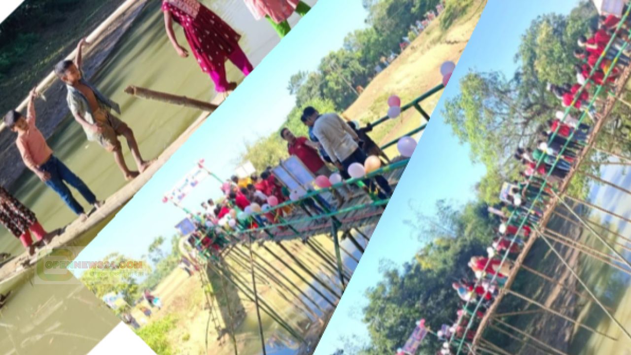 বৈঠাখালি মঙল শরি নদীতে কাঠের সেতু নির্মাণ: জনদুর্ভোগে ত্বরিত সাড়া দিলেন ব্যারিস্টার কায়সার কামাল