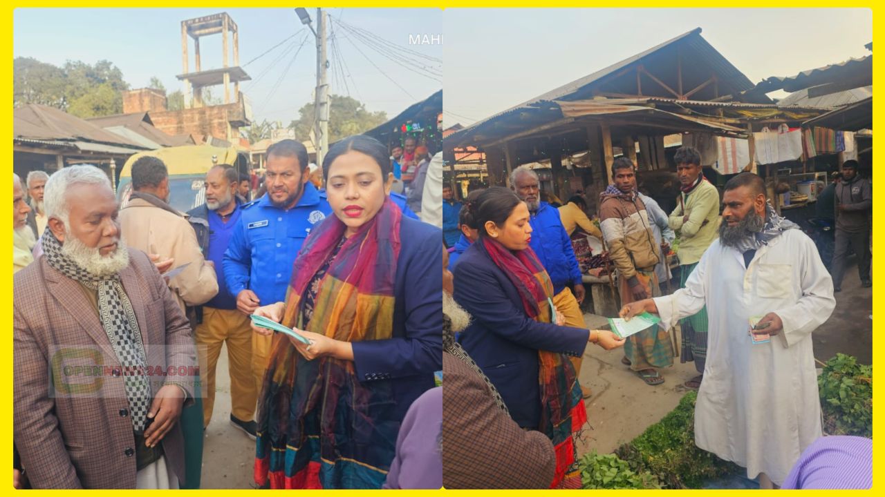 কাউনিয়ায় গণভোট বিষয়ে সচেতনতামূলক প্রচারণা