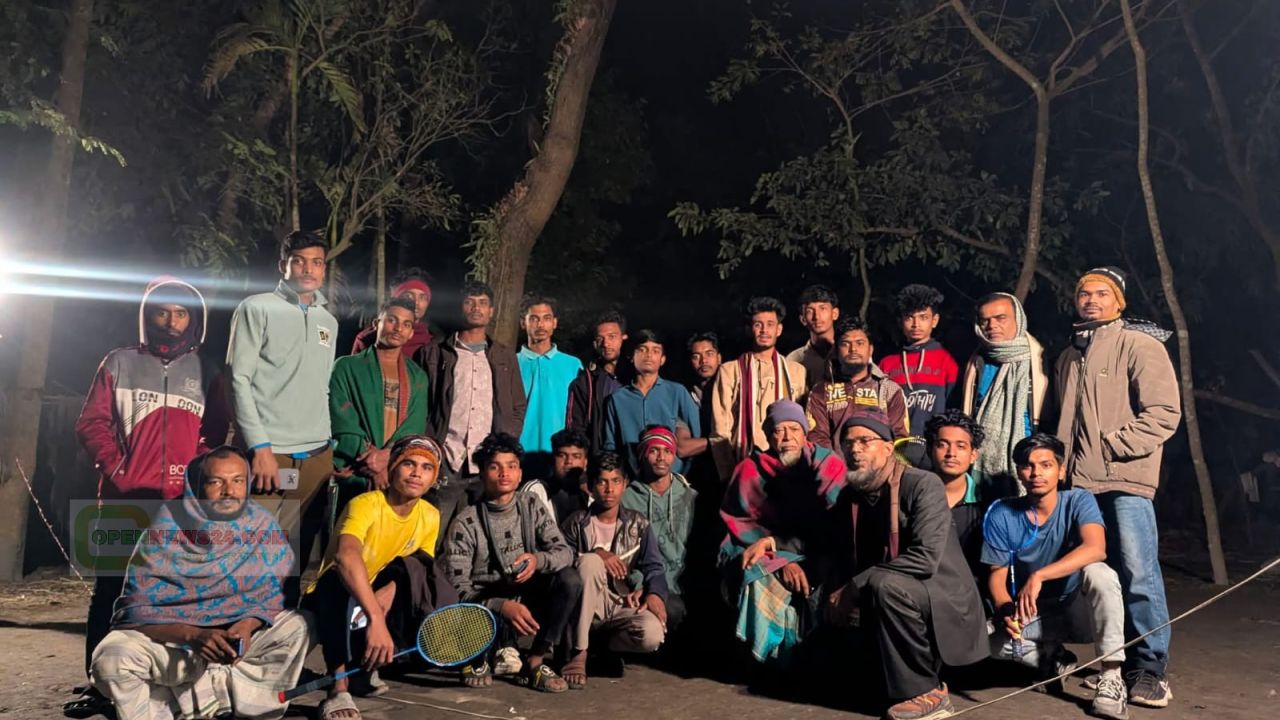 কালিয়ার মূলশ্রী গ্রামে ইয়ং বয়েজ ব্যাডমিন্টন টুর্নামেন্ট অনুষ্ঠিত