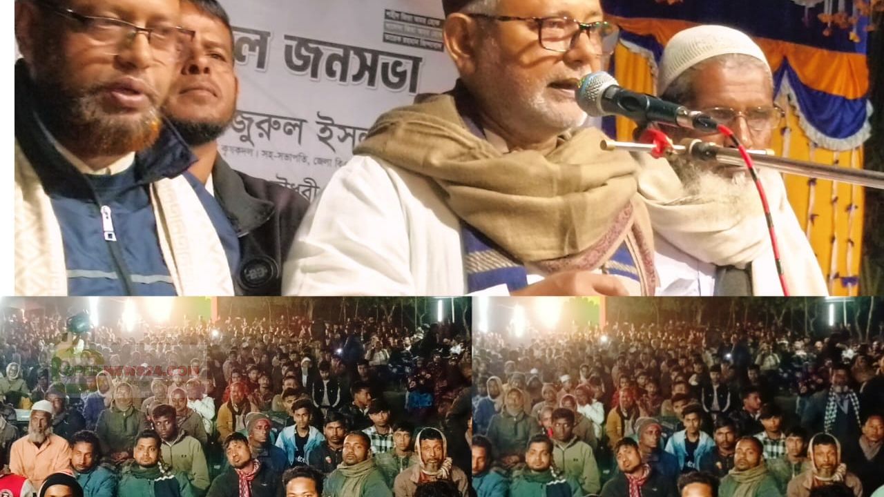 মরিচা ইউনিয়নে বিএনপির বিশাল জনসমাগম, ধানের শীষে ভোট চাইলেন মনজুরুল ইসলাম