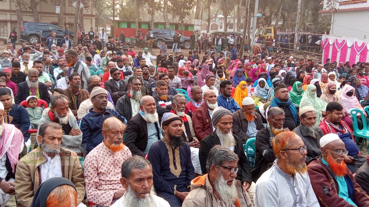 পহরডাঙ্গায় বিএনপি মনোনীত প্রার্থী বিশ্বাস জাহাঙ্গীর আলমের বিশাল নির্বাচনী জনসভা