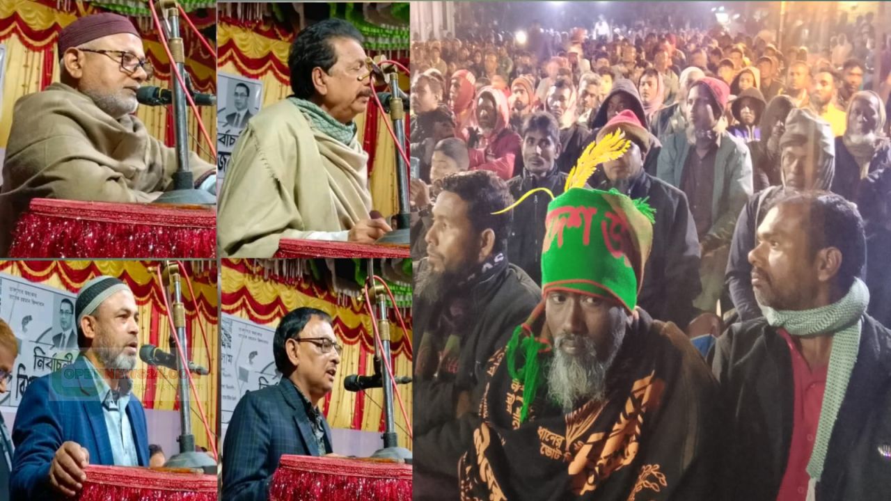 ধানের শীষের পক্ষে বীরগঞ্জে গণজোয়ার, তিন ইউনিয়নে একযোগে বিএনপির জনসভা