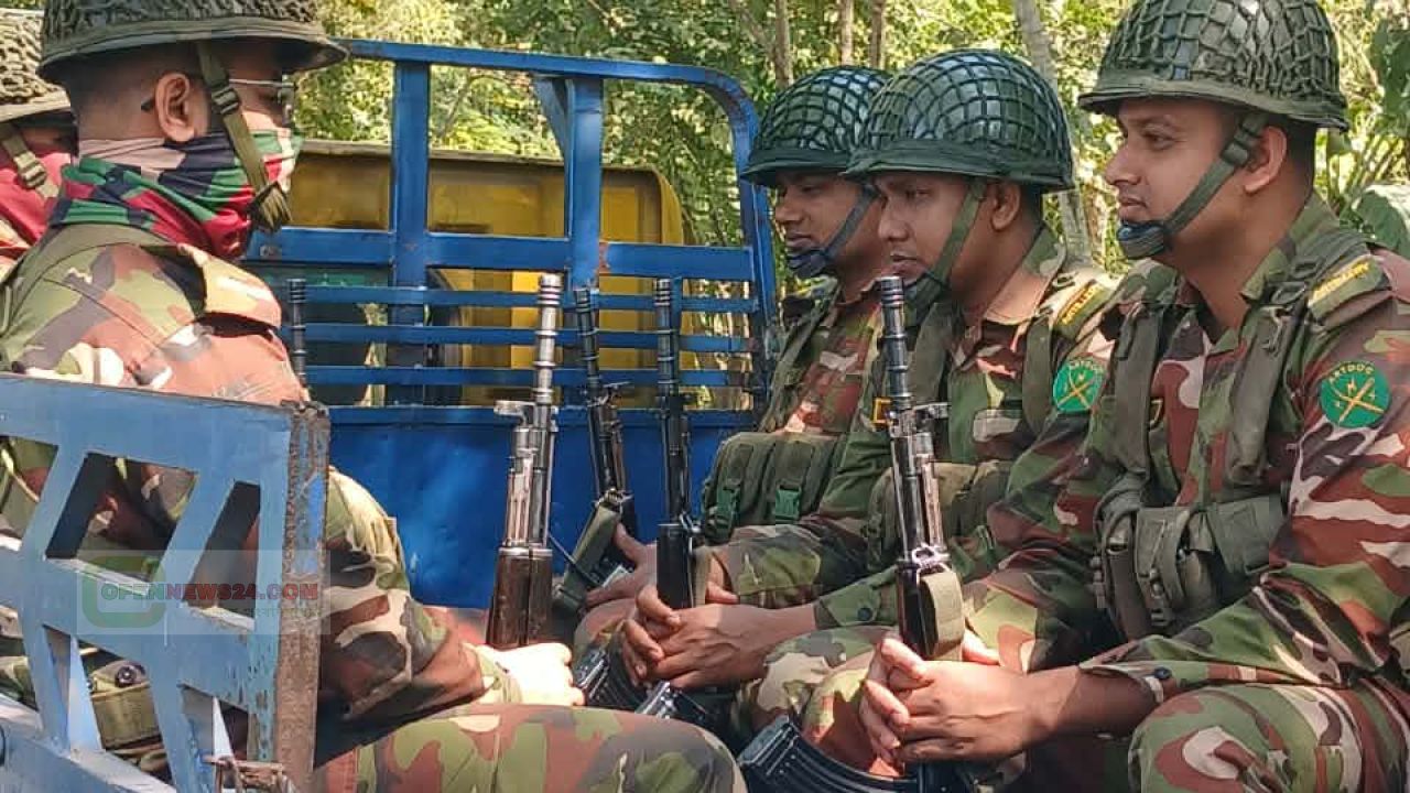 সালথায় সার্বিক নিরাপত্তা নিশ্চিত করতে সেনাবাহিনীর বর্ধিত টহল আরও জোরদার 