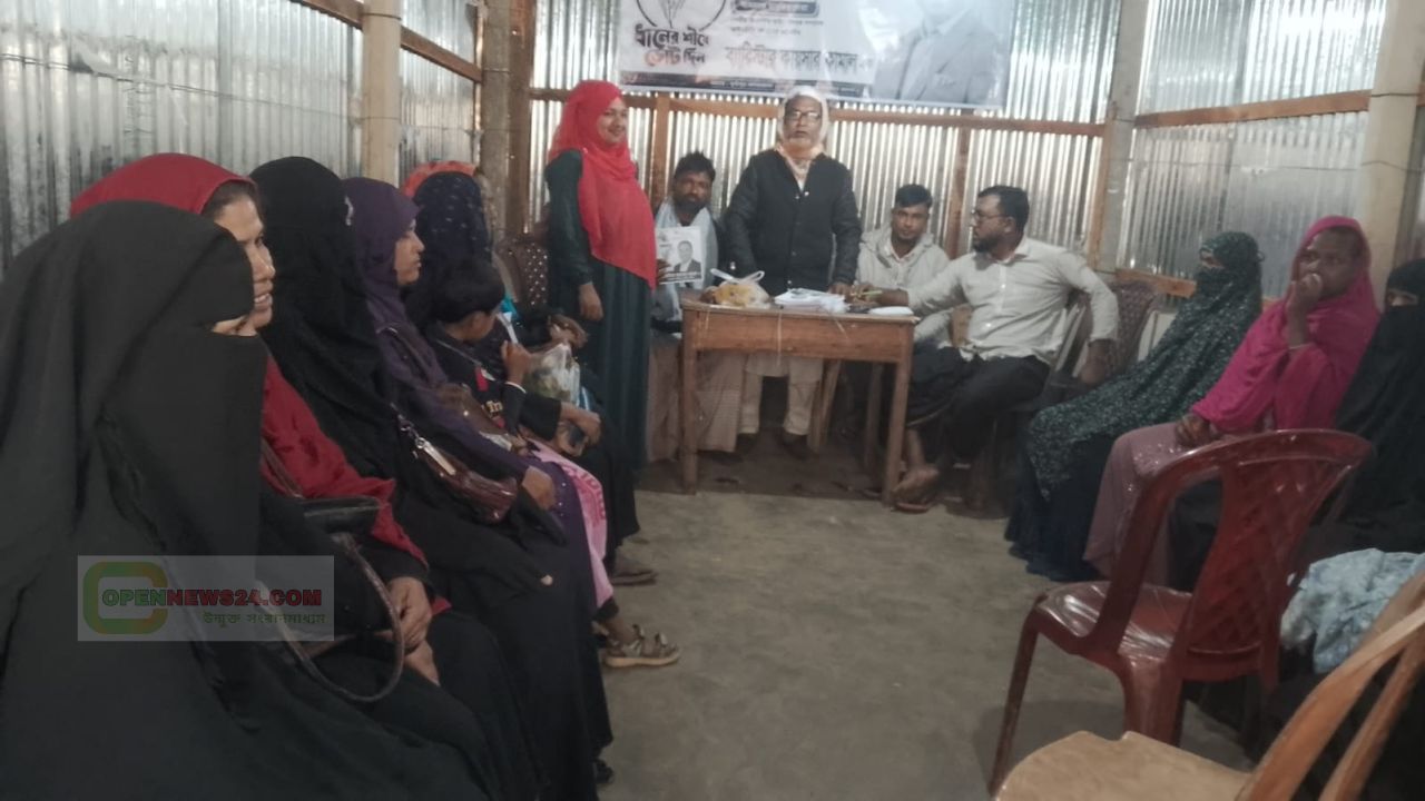গাওকান্দিয়া ইউনিয়নে শরিফা আক্তারের নেতৃত্বে ব্যারিস্টার কায়সার কামালের পক্ষে প্রচার প্রচারণা 
