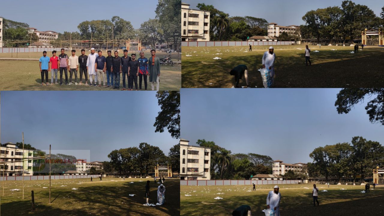 সামাজিক সচেতনতায় এগিয়ে: ইফতার মাহফিলের বর্জ্য পরিষ্কারে যুবদল ছাত্রদল 