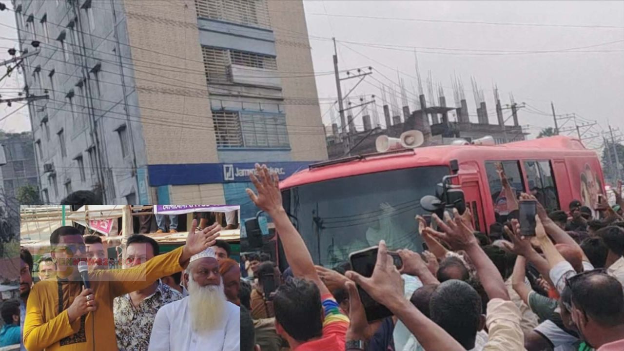 প্রধানমন্ত্রী তারেক রহমান কৃষককার্ড বিতরণ উপলক্ষে গাজীপুর অতিক্রম। 