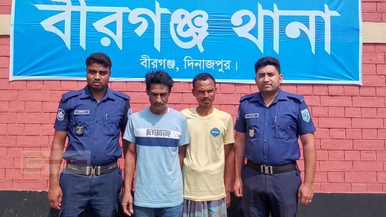 বীরগঞ্জে মন্দির-মূর্তি ভাঙচুর, অগ্নিসংযোগ ও হামলা মামলায় ২ জন গ্রেফতার