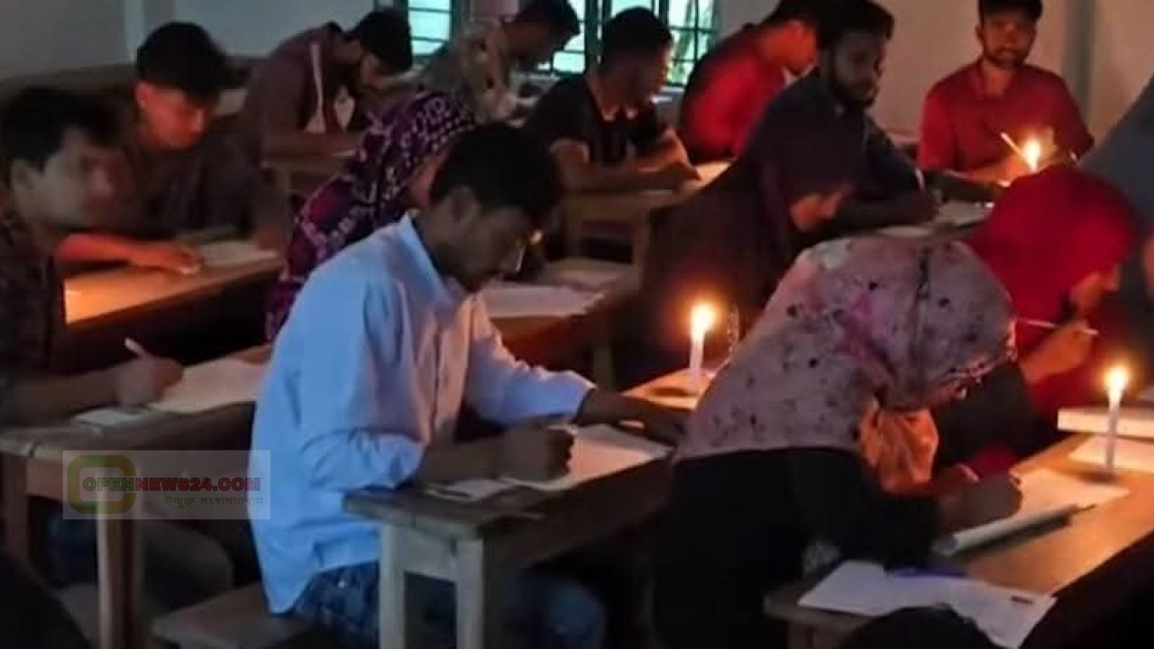 মোমবাতির আলোয় পরীক্ষা, গলাচিপায় শিক্ষার্থীদের দুর্ভোগ